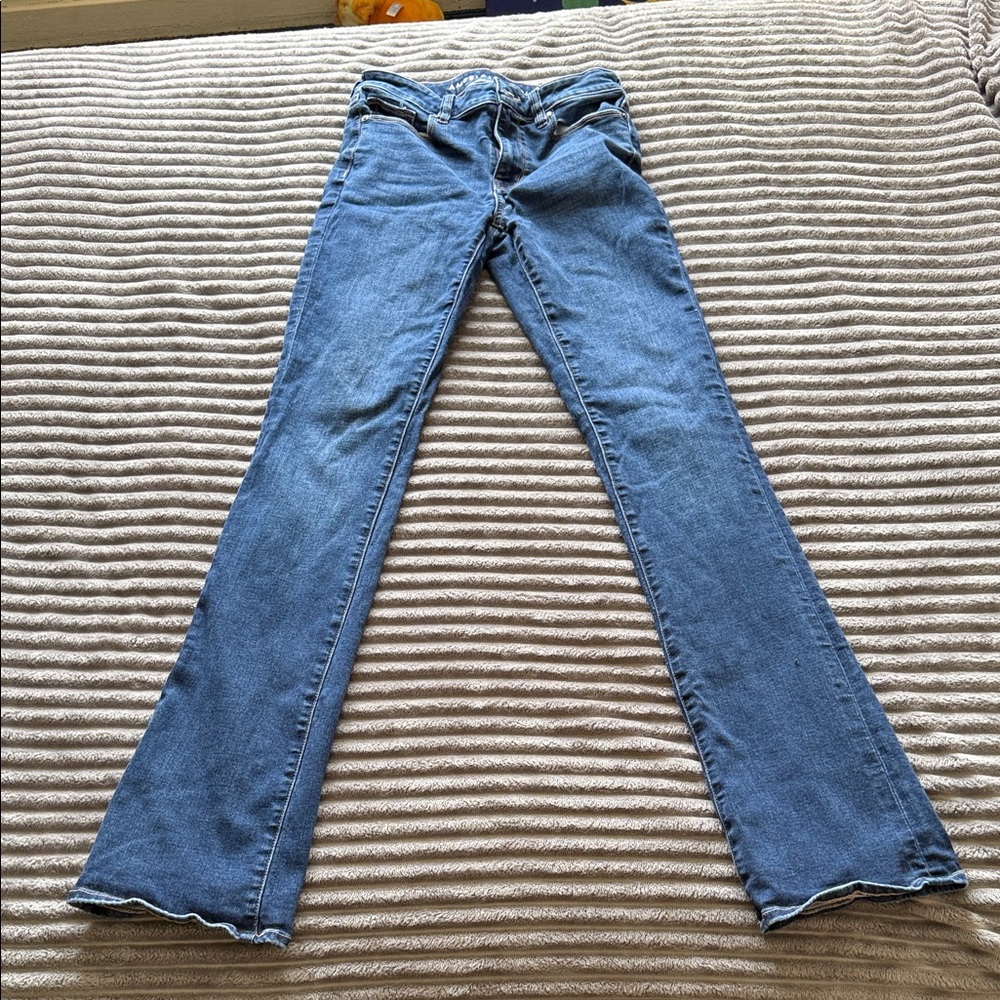AE high rise skinny kick size 2 extra long